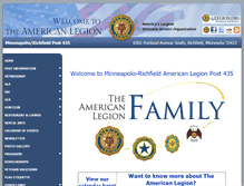 Tablet Screenshot of mnlegion435.org